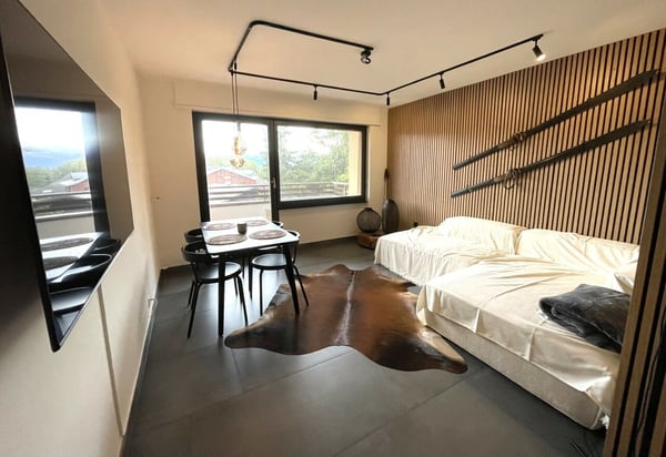 Plein Sud, 1.5 pièces, 1er étage Sud (rez-de-chaussée Nord) 3