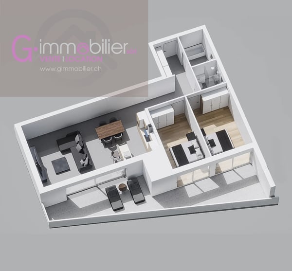 Nouvelle construction à Monthey -Appartements contemporains au coeur du quartier sous gare 5