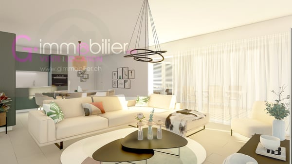 Nouvelle construction à Monthey -Appartements contemporains au coeur du quartier sous gare 3