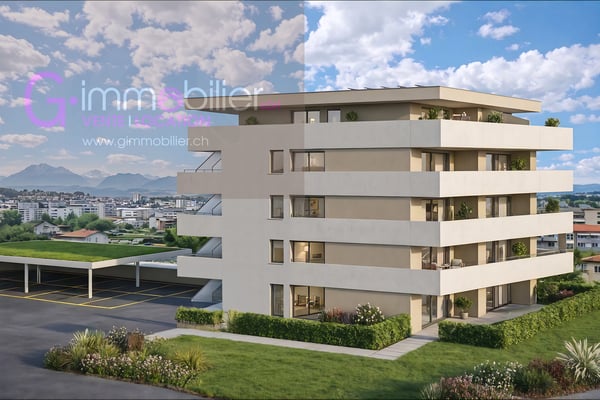 Nouvelle construction à Monthey -Appartements contemporains au coeur du quartier sous gare 4