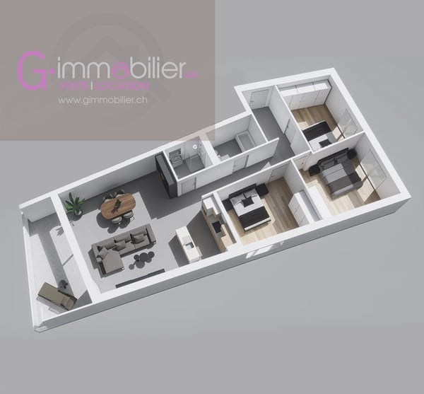 Nouvelle construction à Monthey -Appartements contemporains au coeur du quartier sous gare 4