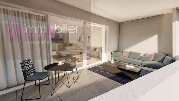 Appartement neuf de 4,5 pièces de 134 m2 au 2ème étage plein Sud 1