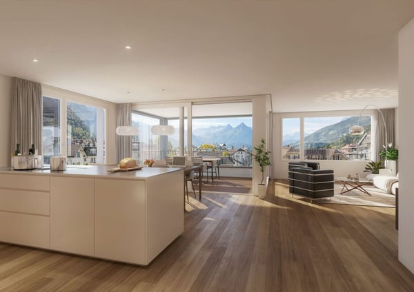 Exklusive 3½-Zimmer-Wohnung im Zentrum von Interlaken, Neubau Guisan Park 3