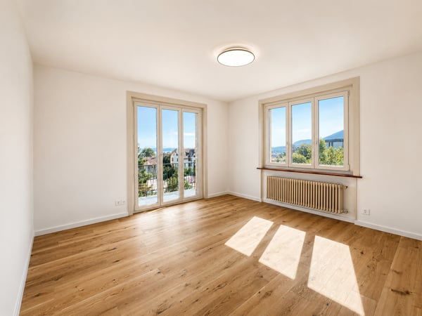 Appartement rénové avec magnifique vue sur le lac et les Alpes 1
