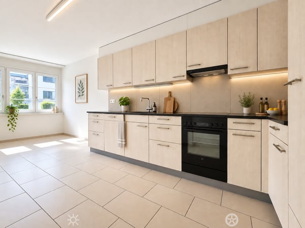 1.5-Zimmerwohnung im Hochparterre / App.  1.5 pièces rez-de-chaussée 1
