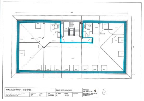 1 Mois de loyer OFFERT - Bureau d'environ 204 m2 au 3ème étage 12