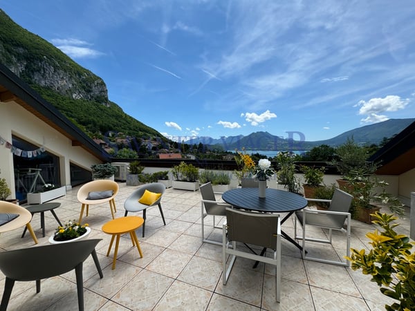 Villa sur les toits. Terrasse de 60m2. Vue lac 180. VIAGER. 2