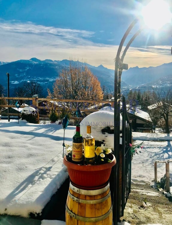 Savièse, Chalet rustique avec une magnifique vue - Viager occupé 2