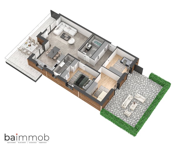 Magnifique appartement 4,5 pièces de 135 m2 avec terrasse et jardin privatif 6