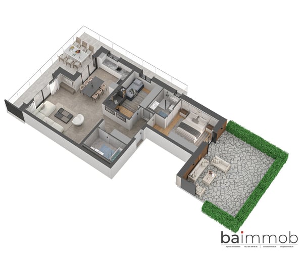Magnifique appartement de 3,5 pièces avec terrasse et jardin privatif à Crans-Montana ! 3