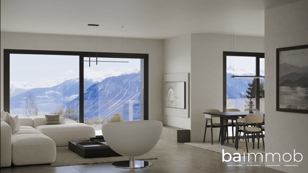Magnifique appartement de 3,5 pièces avec terrasse et jardin privatif à Crans-Montana ! 4