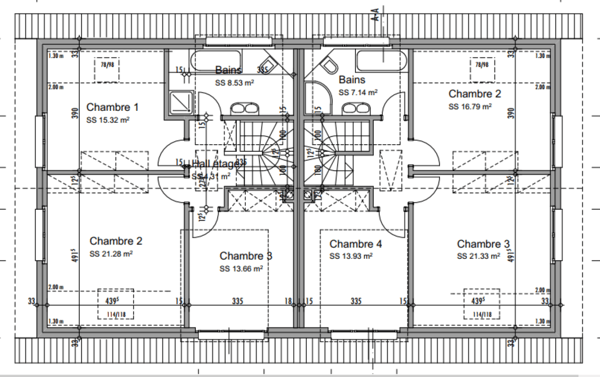 Villa contiguë d'exception à Bassins 2