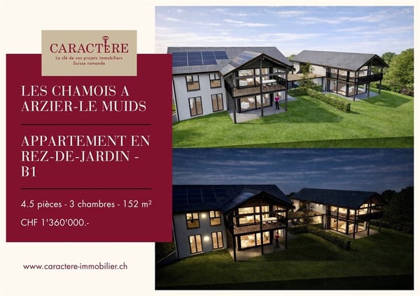 Rez-de-jardin - Nouvelle construction - Arzier - Lot B1 1