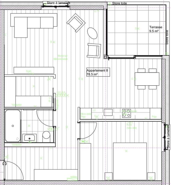 APPARTEMENTS NEUF 1.5 PIÈCES  AU 3e ÉTAGE À SIERRE 12