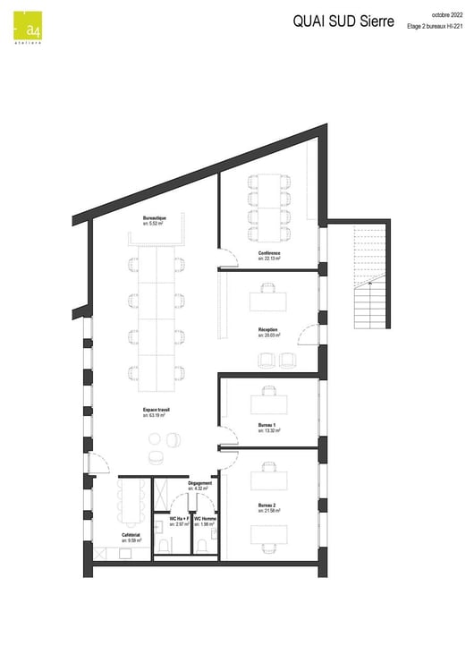 SPACIEUX BUREAUX À SIERRE 13