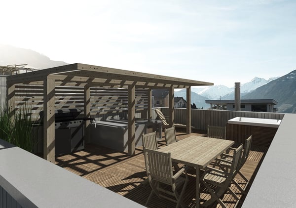 6 villas contemporaines avec rooftop panoramique sur les hauteurs de Saxon 16