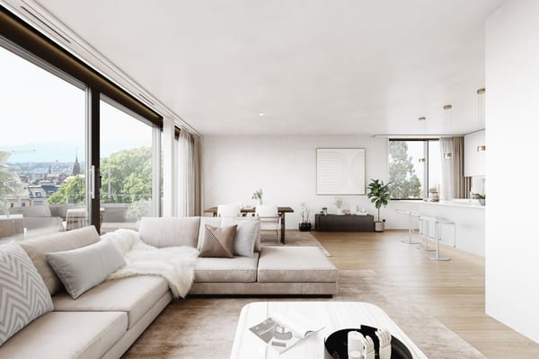 LA LAC TOWER : nouvelle promotion immobilière de 18 appartements à vendre au Eaux-Vives 6