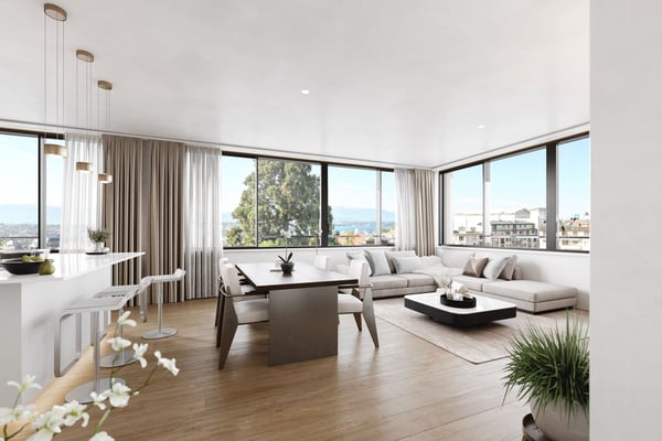 LA LAC TOWER : nouvelle promotion immobilière de 18 appartements à vendre au Eaux-Vives 11