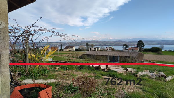 *NEU* Haus (FR, Lugnorre) Baugenehmigung in Bearbeitung, Grundstück 762 m2, Blick auf den Murtensee 2