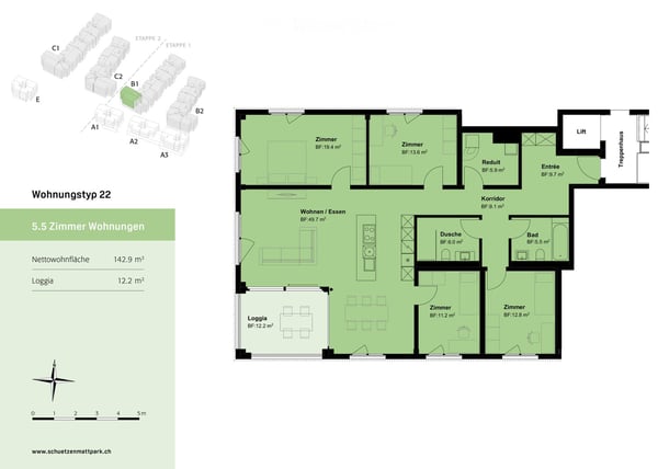 Helle moderne 1.5 Zimmer Eigentumswohnung mit praktischer Loggia 4