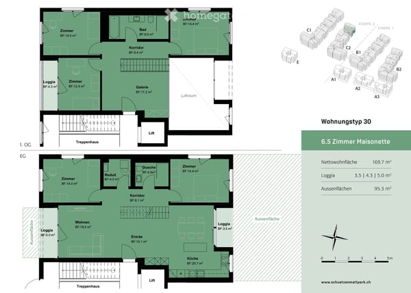 Grosszügige 6.5 Zimmer Maisonette-Wohnung mit viel Komfort 4