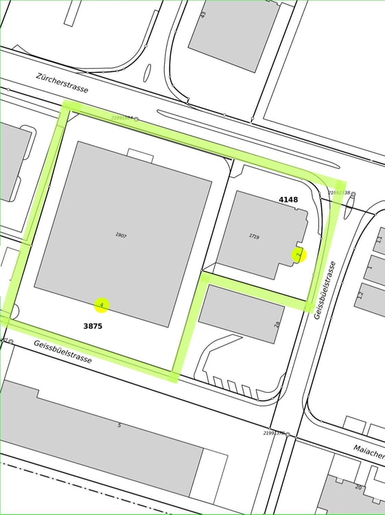 2 Gewerbeliegenschaften mit total 7'730 m2 Grundstückfläche 1