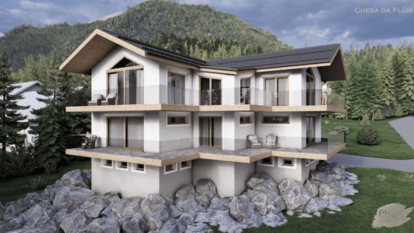 Moderne Villa mit Bergblick an ruhiger Lage in La Punt Chamues-ch 3