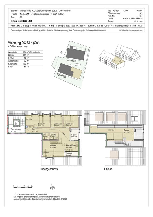 Moderne 1.5-Zimmer-Dachwohnung mit Panoramablick in Stettfurt 12