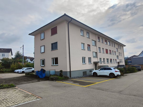Charmantes Mehrfamilienhaus mit rosaroter Fassade in Wetzikon ZH 2