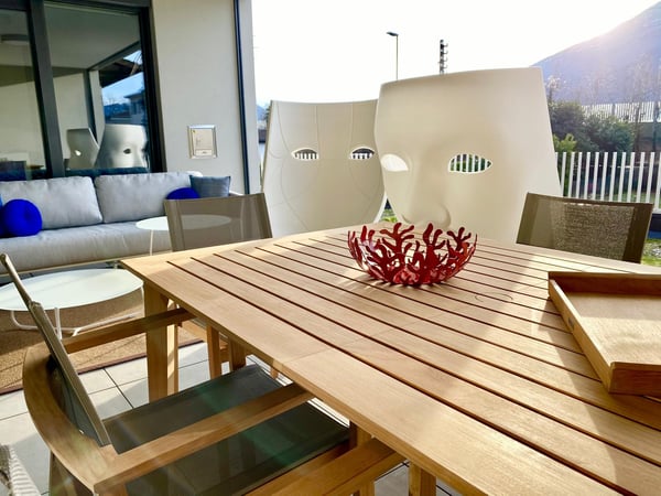 Affittasi 1.5 locali Minergie di standing superiore con grande giardino, zona barbecue + Jacuzzi 5