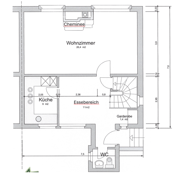 Charmantes Doppeleinfamilienhaus mit privatem Garten 23