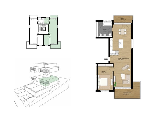 NEUBAU LAKESIDE STAAD: Komfortable Geschosswohnung mit Loggia 11