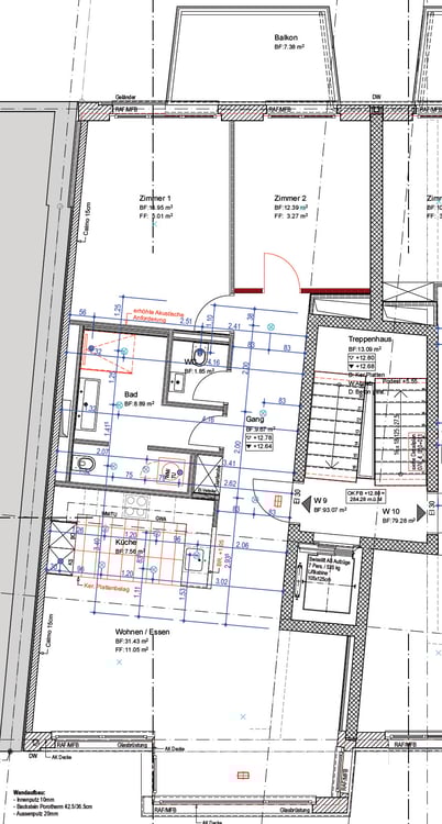 Moderne und zentrumsnahe Wohnung mit Balkon und Aussicht 13