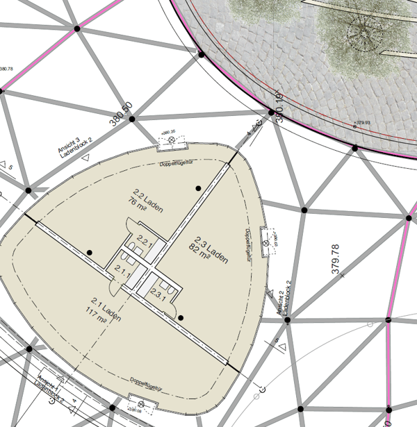 Gewerbefläche Langsamverkehrsebene Cordulaplatz 1 Baden 4