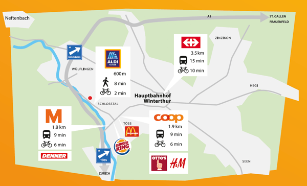 Moderne 1.5-Zimmer-Wohnung an der Töss, Winterthur 5