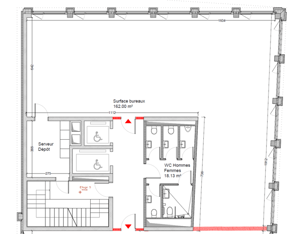 Bureaux modernes de 190 m² dans un immeuble neuf à Lausanne 5