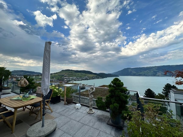 Moderne 1.5-Zimmer-Terrassenwohnung mit Seeblick in Immensee 1