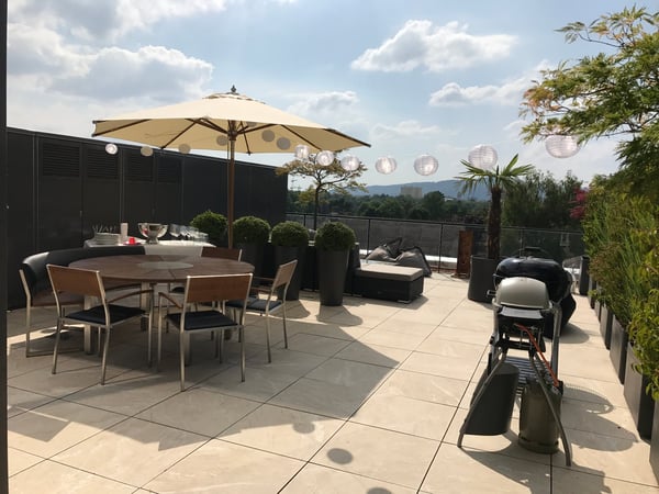 Moderne 1.5-Zimmer-Attika mit Balkon und schöner Aussicht in Rheinfelden 1