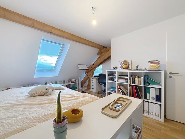 Magnifique appartement sous les toits de 1.5 pièces avec vue panoramique à Lausanne 7