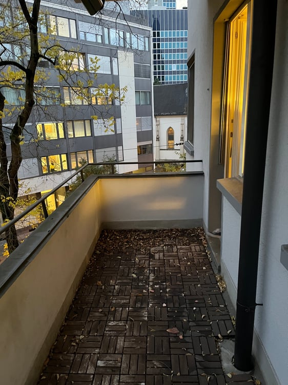 Charming 1.5-Room Apartment with Balcony in Zürich's Vibrant District 4 5