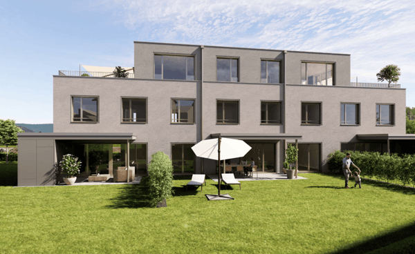 Überbauung Waldparadies II Riniken mit guter Verkehrsanbindung nach Brugg, Baden und Zürich 2