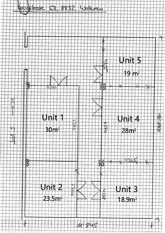 Gewerbe-Lager Units mit Rampe, Ladebrücke & Warenlift 24