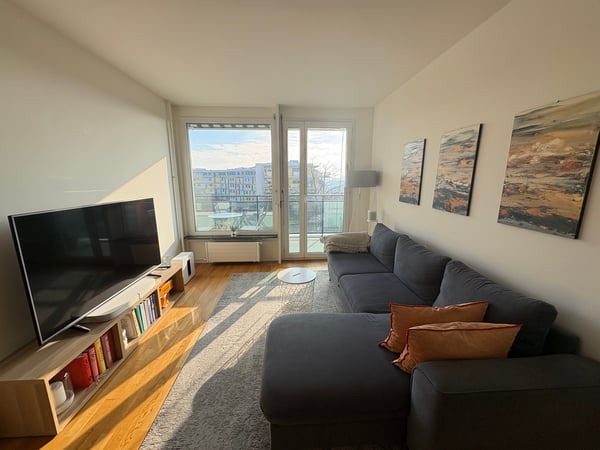 1-room apartment with balcony and shared rooftop pool 3