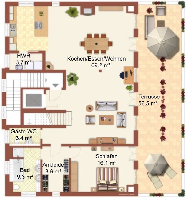 Seegrundstück und Badeplatz mit hochwertiger Attikawohnung sucht neuen Mieter 4