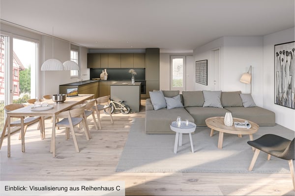 Neubauprojekt: 1.5 bis 7.5-Zimmer-Reihenhaus in ruhiger Dorfmitte von Dörflingen