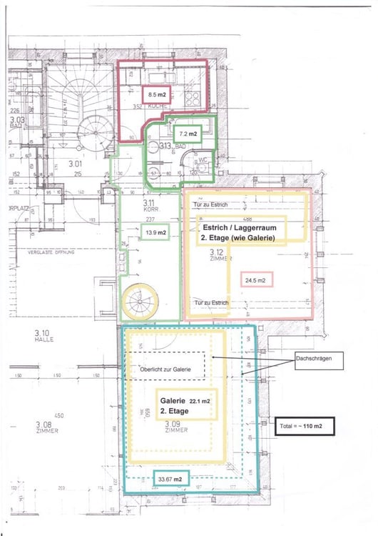 Charmante 1-Zimmer-Maisonette-Wohnung an der Zollikerstrasse Kreis 8008 2