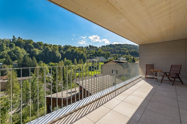 Gesund Wohnen: Exklusive Klimaholzhaus-Wohnung nahe Kantonsspital 4