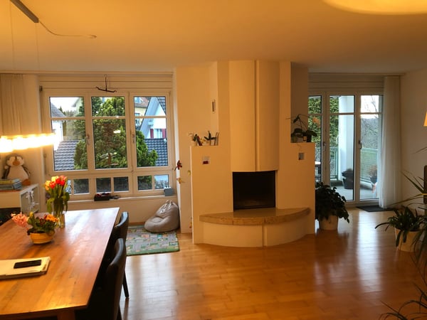 Moderne 1.5-Zimmer-Wohnung mit Cheminée, Balkon und Seesicht in Untereggen 2