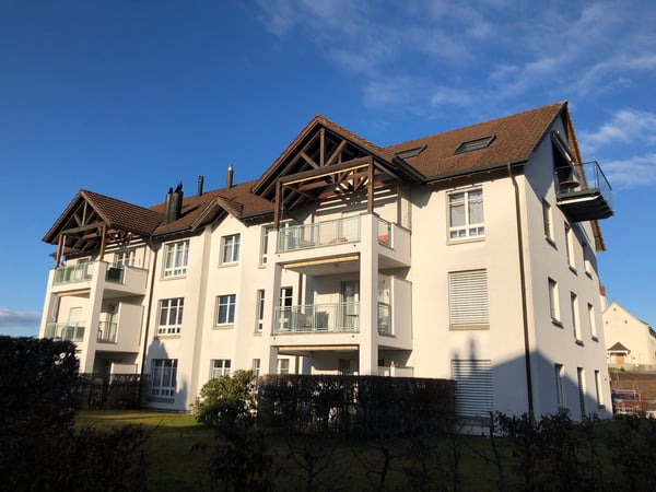 Moderne 1.5-Zimmer-Wohnung mit Cheminée, Balkon und Seesicht in Untereggen 1