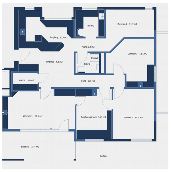 1.5-Zimmer-Wohnung mit Garten und vielseitiger Nutzungsmöglichkeit zu vermieten 8